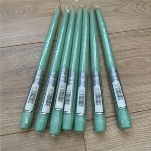 Set of 7 Carolina Taper Candles – Seafoam Green – Made in USA